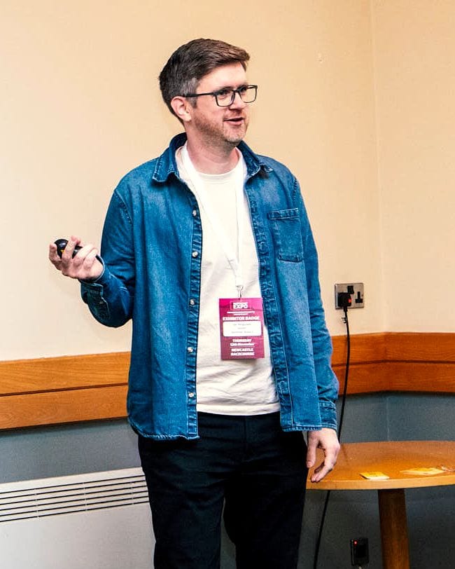 Ian Ferguson speaking at the North East Expo